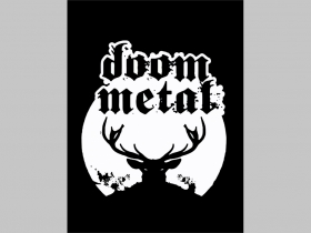 Doom Metal chrbtová nášivka veľkosť cca. A4 (po krajoch neobšívaná)